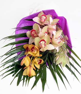  Ankara Akyurt cicekciler , cicek siparisi  1 adet dal orkide buket halinde sunulmakta